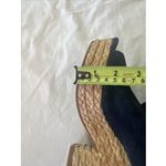 Splendid ‎ Theodore Women's Sandals Sz 7.5 Navy Jute Mule Wedge Shoe Navy Suede Photo 9