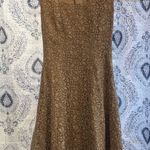 Antonio Melani Tan Lace Dress Size 4 Photo 0