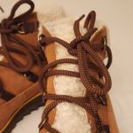 Sorel Harlow Lace Cozy Boot Waterproof Suede Ankle Bootie Women’s Brown Size 10 Photo 5