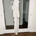 Show Me Your Mumu  Hampton Wrap Dress Ivory Luxe Satin White Photo 2