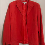 Coldwater Creek  Pink Silk‎ Linen Blend Blazer Jacket Women’s Small Career Office Photo 0
