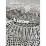 Elodie  Cable Knit Sweater Gray Long Sleeve Short Size Medium Oversized Photo 2