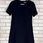 Vince Black Pique Ponte Fit and Flare Short Sleeve Dress Size 8 Photo 2