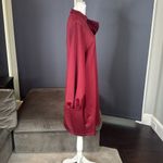 Women’s Burgundy Midi Dress Mock Neck Long Sleeves Bow Detail Size XXL Red Photo 2
