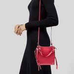 Rebecca Minkoff NEW  Kate Mini Tote Crossbody Bag in Dark Raspberry Photo 13