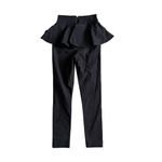 Unique Vintage  Black Peplum Skinny Pants Size Medium 6/8 Photo 2