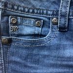 Miss Me  signature cuffed skinny jeans 26 low rise dark wash stretch rhinestones Photo 11