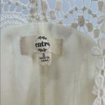 Entro Cream Mini lace boho sleeveless dress S flowy romantic feminine Swiss dot Photo 3