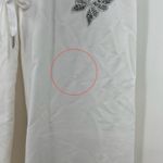 Bebe Y2K American VINTAGE XS White Butterfly Rhinestone Capri Sweatpant Joggers Photo 5