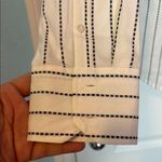 Worthington Black and White Dress Shirt Professional Striped Design Photo 3