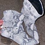 Snakeskin Western Booties Size 8 Photo 0