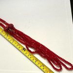 Charter Club  red beaded multi strand strikezone necklace Photo 6