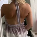 Ocean Drive Purple And White Halter Top Photo 1