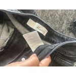 KanCan Mid Rise Tapered Leg Jeans Size 15/31 Black Wash Stretch Denim Frayed Hem Photo 2