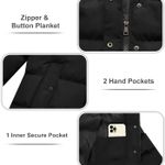 Women's Winter Coat Thicken Puffer Coat Warm Jacket with Removable Fur Hood Photo 5