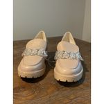 New Dolce Vita Cream Loafers 10 Women’s Slip In Pump Plastic Chain Clear Heeled Photo 1