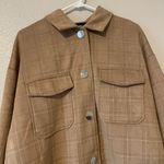 Alice Blue Brown Plaid Button Up Overcoat Photo 2