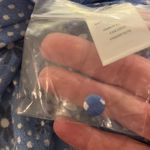 Talbots Blue Wave Daisy Dots Wrap Top Blouse Sz SP Petite cute long sleeve - NWT Photo 6