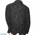 Blanc BCNI by  Noir speckled drape front cardigan Photo 2