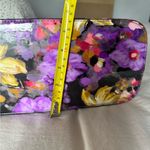 Purple Lady's Bag with Floral Print Photo 3