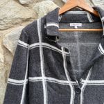 Barreling Bartolini Italian Soft Wool Cashmere Windowpane Plaid Knit Cardigan Photo 2