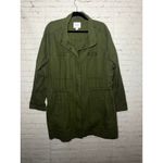 Old Navy Twill Field Olive Green Utility Jacket Drawstring Waist Plus Size 3X Photo 1