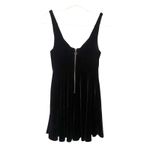 Urban Outfitters UO Kimchi Blue Velvet Skater Dress Black Medium Photo 3