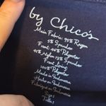  Blouse Women's Size Medium Velour Pattern Purple Chico's 1 Photo 2