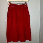 Villager Vintage The  Red Corduroy Skirt – Size 6 Photo 6