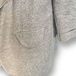 None Unbranded Cardigan Coat Heather Gray Open Front Mid Length Photo 4