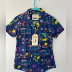 RSVLTS PIXAR Graphic Button Down Shirt XS Blue Photo 1