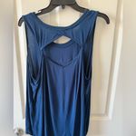 INTERVAL Navy Athletic Top with Distressed Look Size XL Blue Photo 5