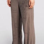 SKIMS  Wide Leg Pants brown velour medium Photo 0
