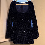 Princess Polly Navy blue sparkly  dress  Photo 0