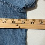 Madewell Popover Swing Dress in Newsom Wash Size XL Cotton Linen Blue Denim Photo 6