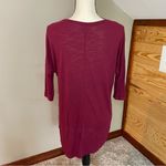 American Eagle  Outfitters Burgundy Maroon Jegging Tee Small Photo 2