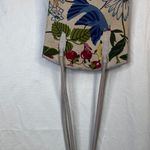 Dequa Munchen Bag Leather Garden Floral Print Shoulder Bag Purse Boho Cottage Green Photo 15