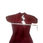 Reiss Camden Wine Color Faux Wrap Back Button Classic Dress Sz 0 NWT Photo 5