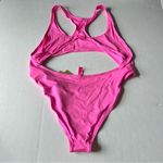 SKIMS NWT  Signature swim cut out monokini taffy neon pink 3X  0012 TFY 3X Photo 4