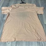 No Brand Pink Beige Graphic T Photo 4