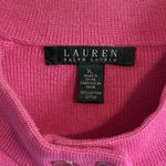 Lauren Ralph Lauren Sweater Zip Cardigan Pink Sz XL Barbie Old Money Feminine Photo 3