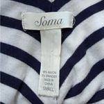 Soma  Navy and White Striped Dress Photo 4
