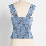 Modcloth Blue Bandana Print Serene Serenade Tank Top NEW Size 18W Photo 1
