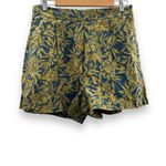 Madewell Clean Pull-On 100% Linen Tropical Floral Shorts in Deep Shadow Sz M NEW Photo 2