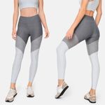 Outdoor Voices 7/8 Springs Leggings Womens XS Colorblock Graphite Ash Dove NEW Photo 1