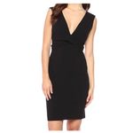 Bebe  Little Black Dress with Plunging Deep V Neckline black 4 NEW Photo 12