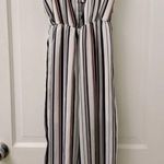 Multicolor Striped Jumpsuit White Photo 0
