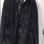 Simply Southern Women's Sherpa Style Faux Fur Pullover Jacket Black Size XXL Photo 0