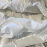 Loft Womens Cotton Metallic Thread Dress Tassel Tie Sleeveless Wrap White 4P Photo 9