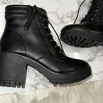 Nasty Gal Black Combat Boots size 6 new with small scratch Photo 2